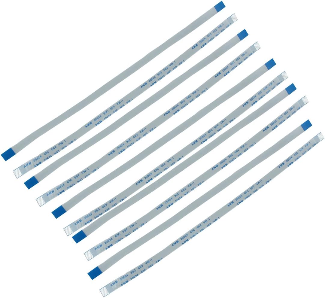 a Type 0.5mm Pitch 10Pin AWM 80C 60V VW-1 Flexible Flat Cable FFC 200mm 10Pcs