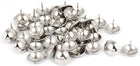 Home 25mm Dia Metal Round Domed Head Upholstery Tack Nail Silver Tone 50pcs