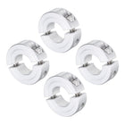 4pcs Double Split Clamp-On Shaft Collar for 5/8" Shaft, Two-Piece Clamping Collar, 1-5/16" OD, 7/16" Thickness, Aluminum Alloy Set Screw Split Collar Clamp