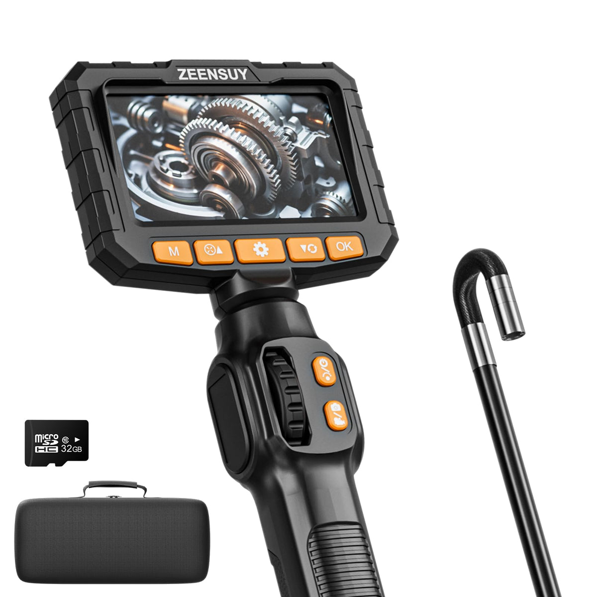 LinkMejor 0.24mm Télescope Articulé Biaxial, Caméra Endoscopique avec Lumière