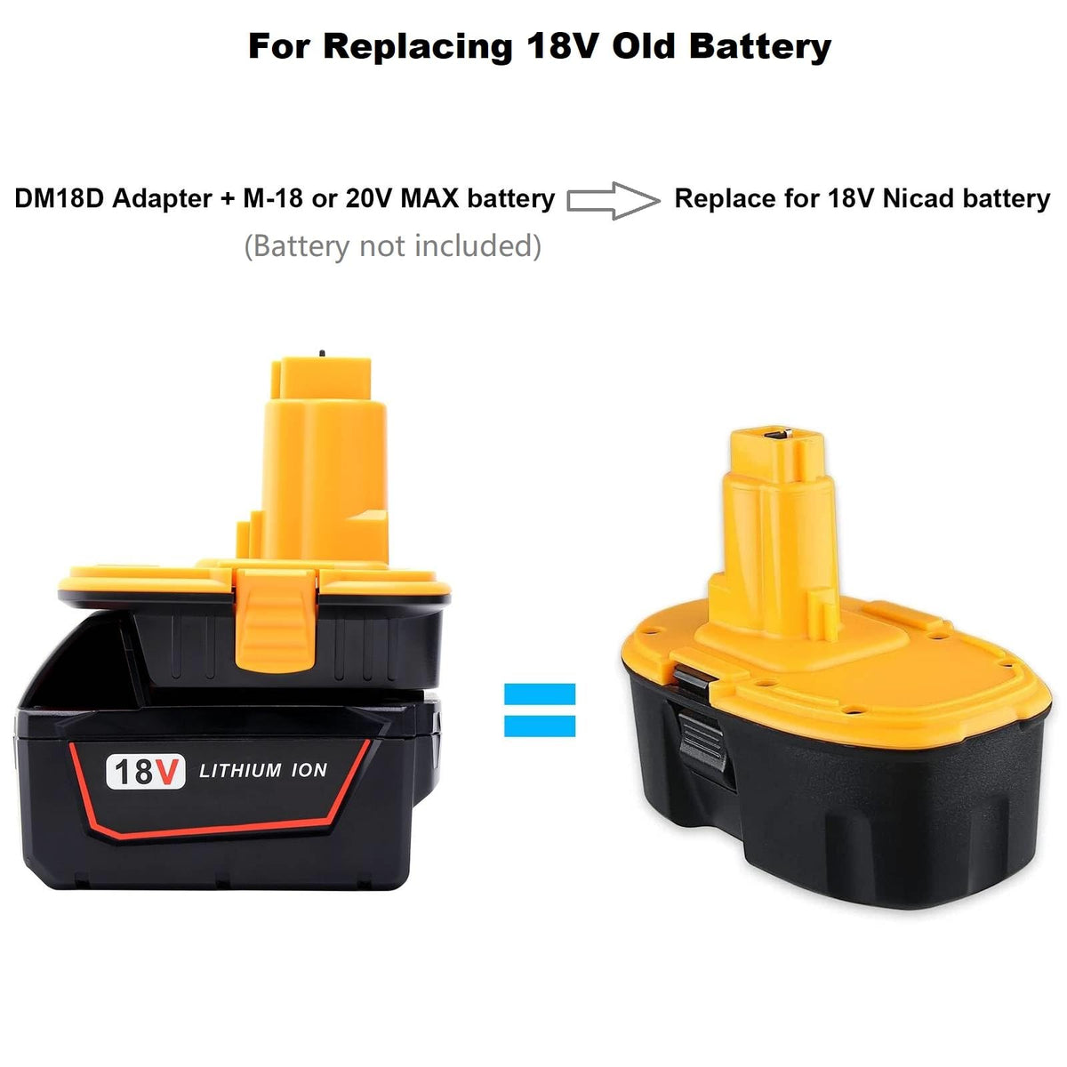 ลิงก์เมโจร์ DM18D แทนเซ็ตเตอร์ Dewalt 18v ถึง 20v
