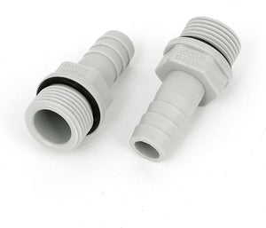 2pcs Fitting Coupler 3/8BSP Male Thread x 10mm Hose Barb Fuel Water