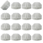 LänkMejor 16 Pcs Vit Plastanslutare, 36mm Trådgaller Kube