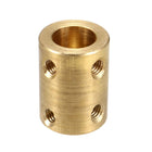 5mm to 10mm Bore Rigid Coupling 22mm Length 16mm Diameter Motor Shaft Coupler Connector Copper with Screws