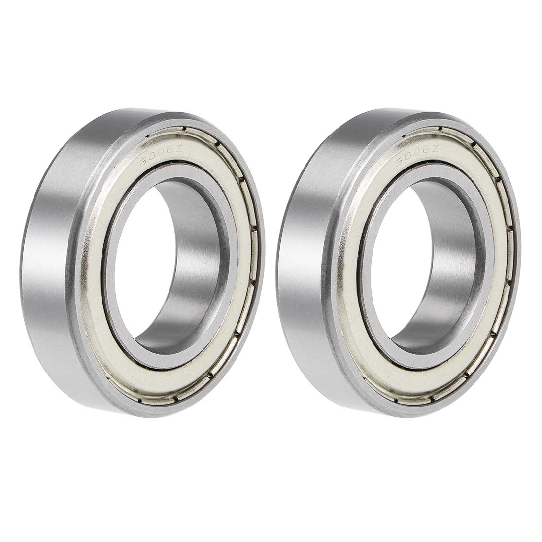 6006ZZ Deep Groove Ball Bearings 30mm x 55mm x 13mm Double Shielded Chrome Steel P6(ABEC3) 2pcs