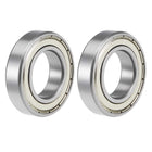 6006ZZ Deep Groove Ball Bearings 30mm x 55mm x 13mm Double Shielded Chrome Steel P6(ABEC3) 2pcs