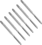 6pcs Straight Flute Thread Tap, M3 x 0.5 Metric Screw Threading Tapping Tool Thread Milling Machine Taps, High-Speed Steel 6542 (HSS 6542)