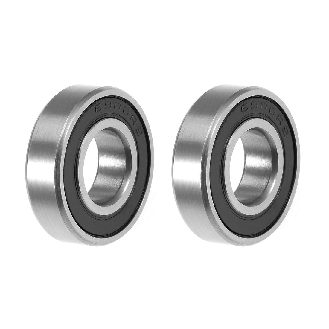 Deep Groove Ball Bearing 10mm x 22mm x 6mm Double Sealed ABEC3 Bearings 2pcs