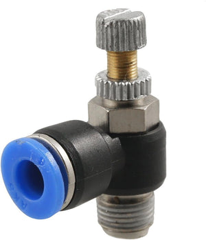 Pneumatic 6mm to 1/8 inches PT Male Thread Touch Tube Speed Control Valve