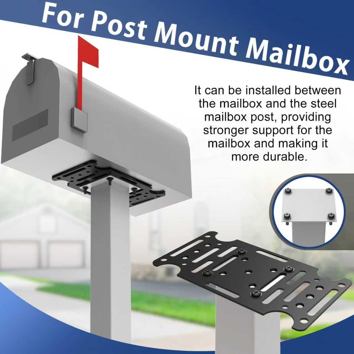 Postbus montage beugel