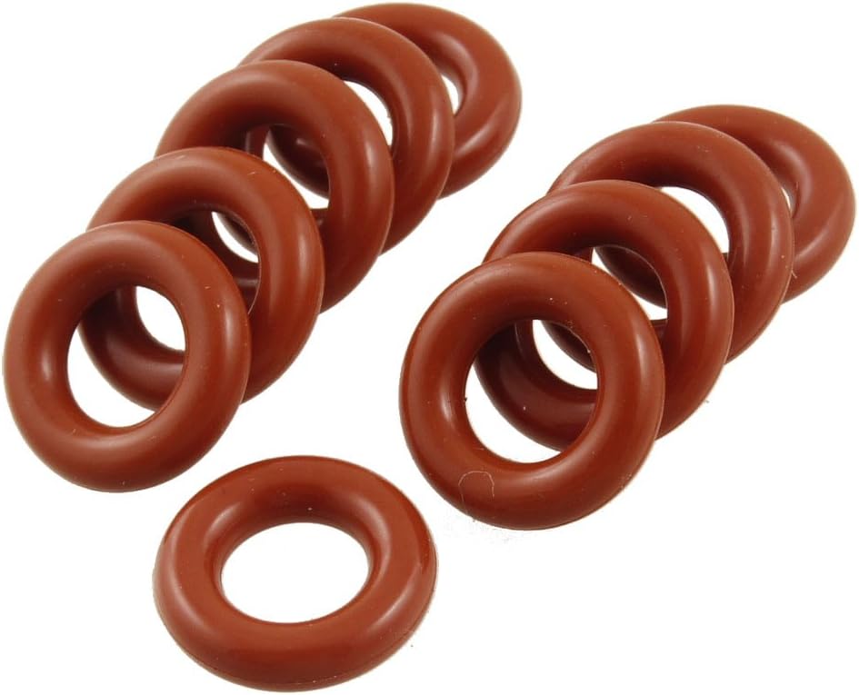 10 Pcs Silicone O Ring Seal Sealing Washer 7mm x 13mm x 3mm