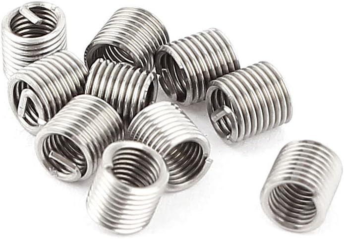 M3 x 0.5mm x 2D V-Coil Wire Helicoil Thread Repair Inserts 10Pcs