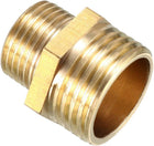 Brass Pipe Fitting Reducing Hex Nipple 1/2 BSP Male X 3/8 PT Male Adapter