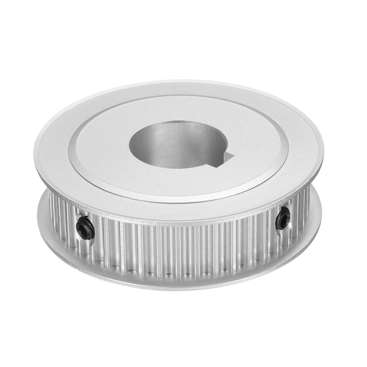 5M-45T-1B Timing Belt Pulley 1" Bore, 45 Teeth Aluminum Alloy Synchronous Wheel with Keyway, Pitch 5mm Tooth for 15mm Width Belt