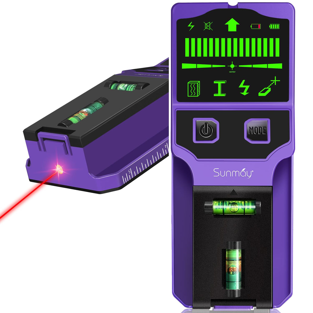 LinkMejor 7-in-1 Stud Finder Wandscanner mit Laserwaage