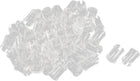 50Pcs Lamp Socket Light-emitting Diode Holder Clip Bezel Mount 5mm LED Holders Panel Display Plastic Clear