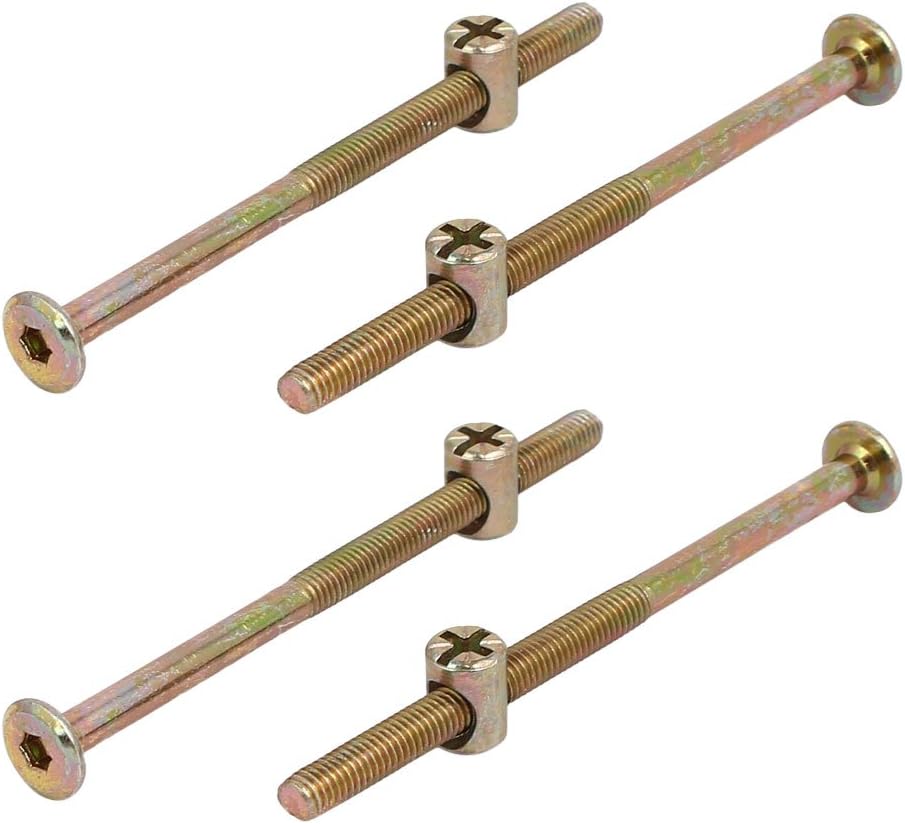 M6x100mm Hex Socket Pan Head Screws Bolts Barrel Nuts 4 Sets