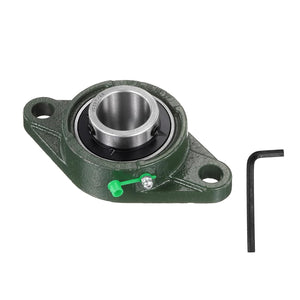 UCFL207-22 Pillow Block Bearings, 1-3/8 inch Bore Self Alignment, Solid Cast Iron Base, Chrome Steel Flange Mounted Pillow Block Ball Bearing, (ABEC3)