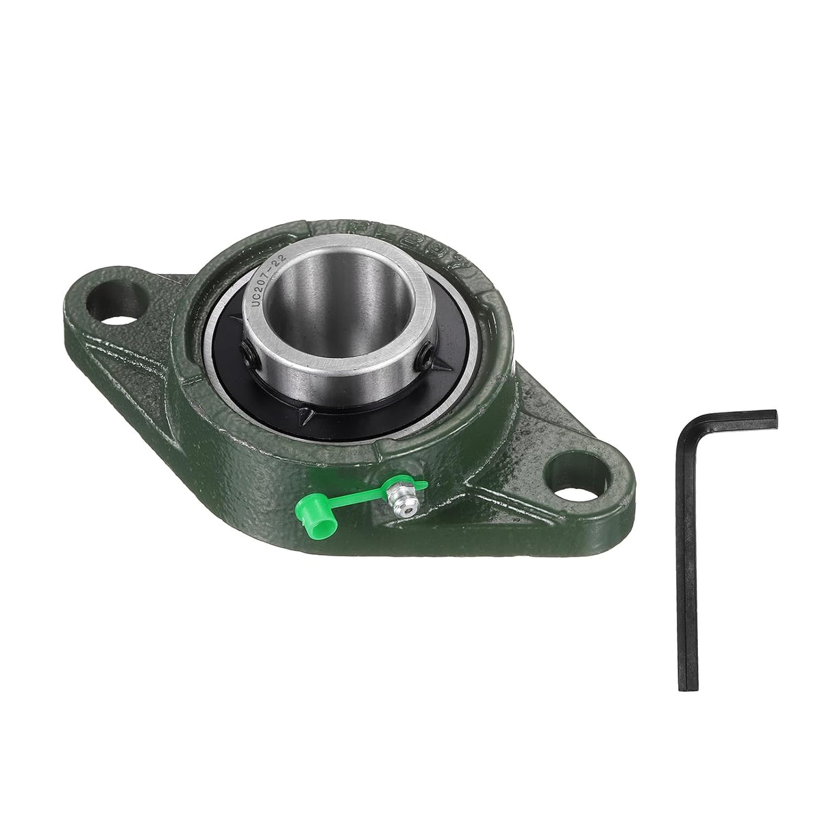 UCFL207-22 Pillow Block Bearings, 1-3/8 inch Bore Self Alignment, Solid Cast Iron Base, Chrome Steel Flange Mounted Pillow Block Ball Bearing, (ABEC3)