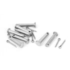 a15070600ux0049-DM Clevis Pins Fastener, Flat Head 304 Stainless Steel, M5 x 25 mm Size (Pack of 8)