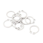 10pcs 304 Stainless Steel External Circlip Retaining Shaft Snap Rings 15 Models Inner Ring 13.7 mm