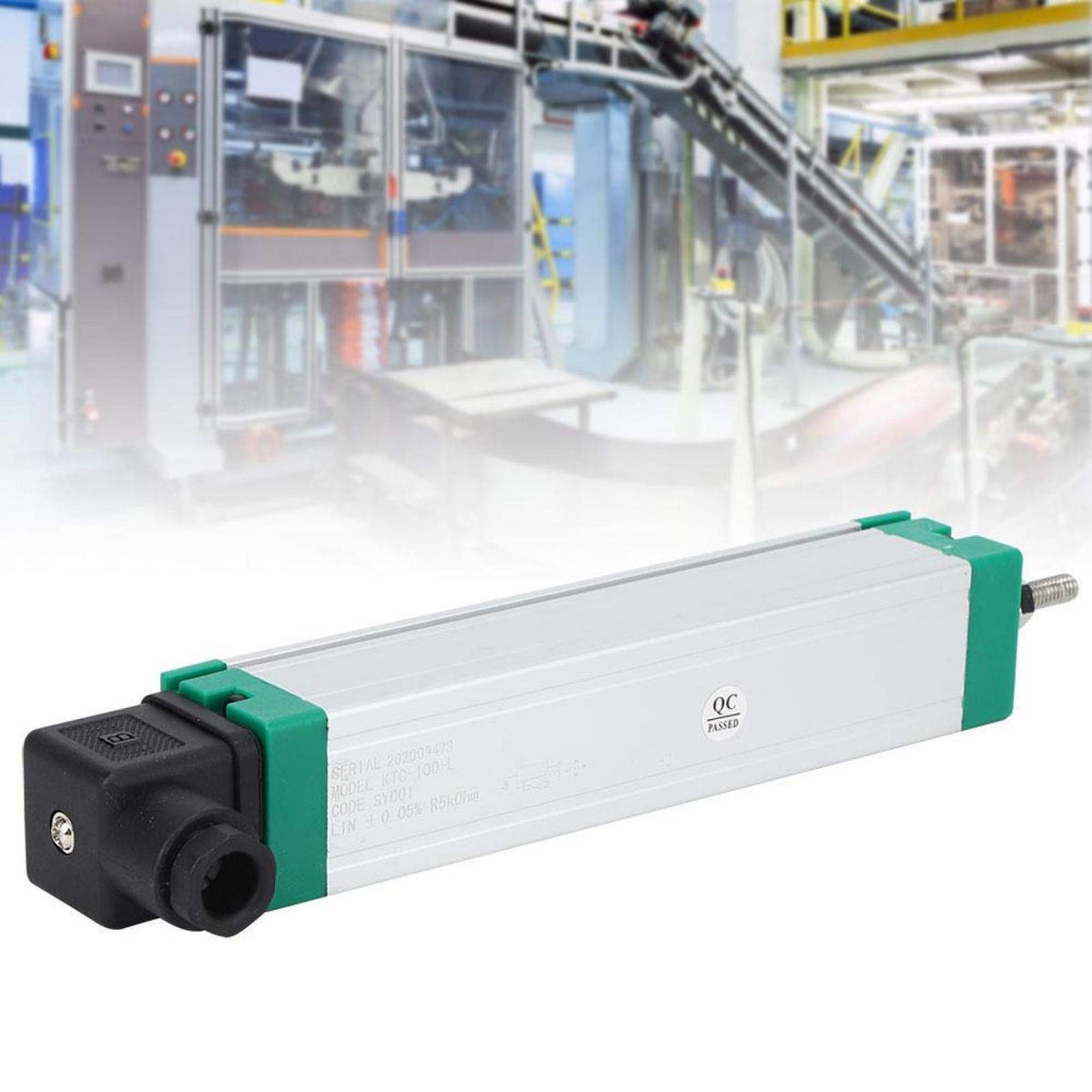 LinkMejor Injection Electronic Ruler Pull Rod Displacement Sensor, IP67 Level Stainless Steel Linear Position Sensor(-100)