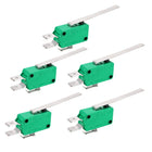 5PCS KW3-OZ 16A 125/250VAC Long Straight Hinge Lever Type SPDT NO NC Micro Limit Switches