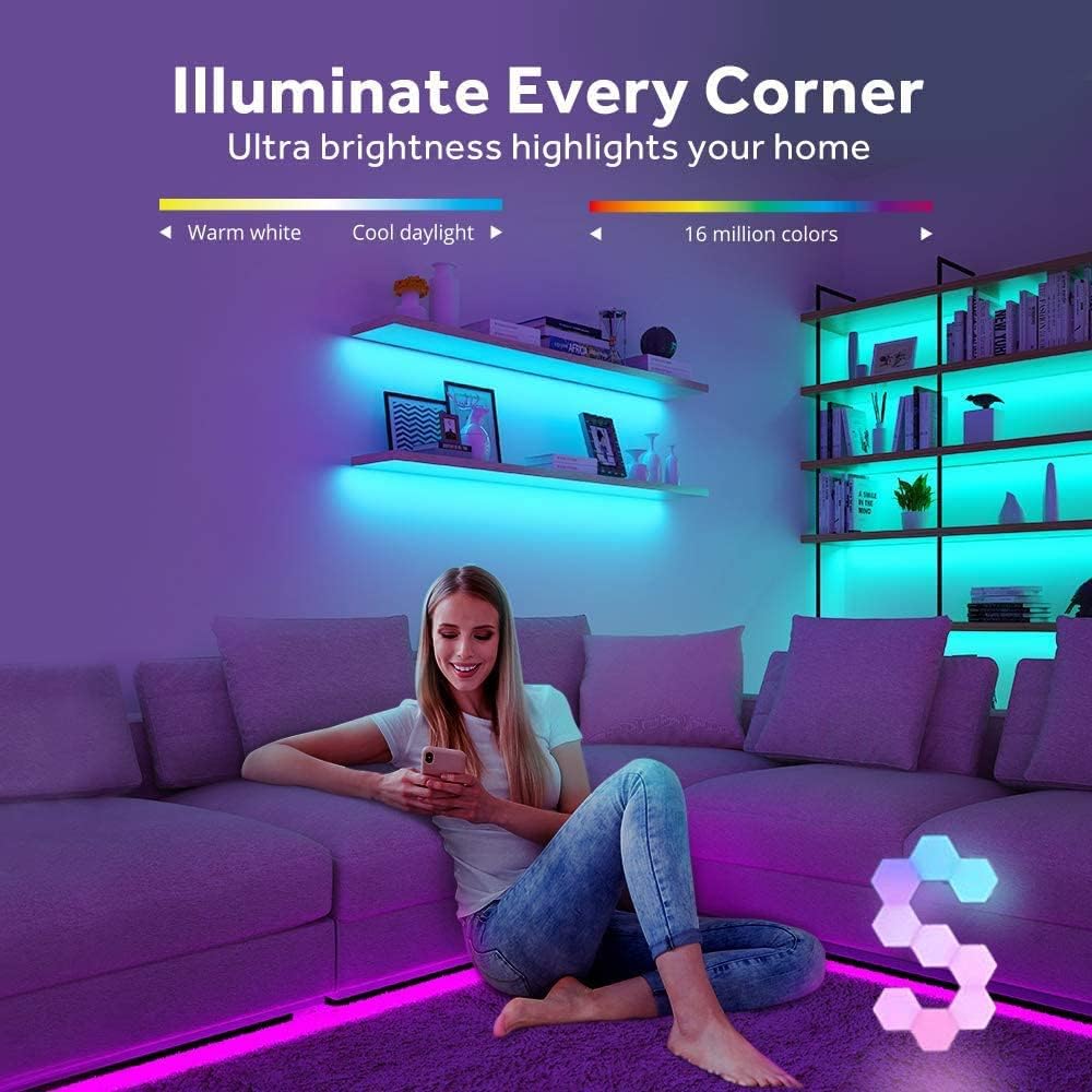 Baterijowe LED Stripy Światłowe, 20 Calowy 4 Sztabki, Bezprzewodowe RGB Światło Strips