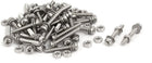 M3x20mm 304 Stainless Steel Phillips Pan Head Bolt Screw Nut w Washer 35 Sets