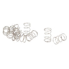 Compression Spring,304 Stainless Steel,6mm OD,0.3mm Wire Size,10mm Free Length,Silver Tone,10Pcs