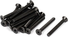 M4x35mm Black Nickle Plated Grade 10.9 Flat Head Hex Socket Cap Screw Bolt 20pcs