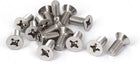 M6x14mm 316 Stainless Steel Phillips Machine Screws Bolts Silver Tone 15 Pcs