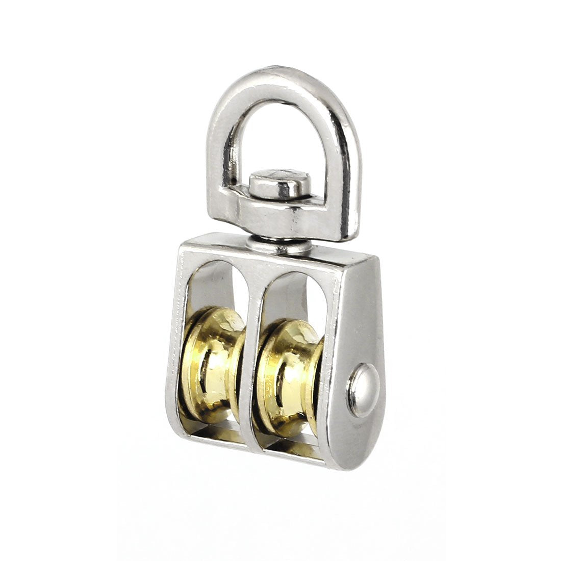 a14120500ux0030 13mm Diameter Stainless Steel Double Sheave Swivel Eye Rope Pulley
