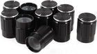10 Pcs Black 6mm Knurled Dia. Potentiometer Control Knobs 13mmx17mm