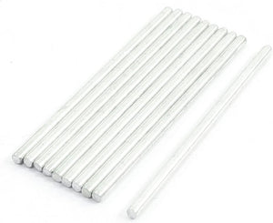 RC Airplane 50mm x 2mm Stainless Steel Axle Round Drill Rod Bar 10Pcs