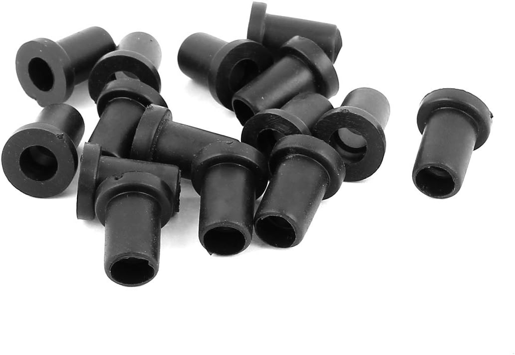 15 Pcs Rubber Strain Relief Cord Boot Protector Cable Sleeve Hose 14mm Long