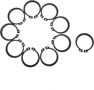 10 Pcs Axle Shaft Metal Inner Dia 33mm External Circlip Snap Ring
