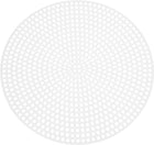 20Pcs Plastic Mesh Canvas Sheets, 4.5" Circle Mesh Mat for Embroidery, Knit Crochet, Craft Projects, Bag Making, Home Decoration, White