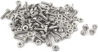 M2x8mm Hex Socket Head Knurled Cap Screws Bolts Nuts Set 50Pcs