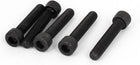 60mm Length M10 x 50mm Fully Thread Hex Socket Head Cap Screws Bolts Black 5 Pcs