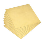 Brass Sheet, 12Pcs 2" x 2" x 0.024" H62 Metal Sheets Plates for Crafts, Electrical Repairs, Industry