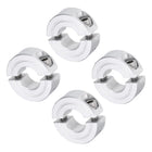 4pcs Double Split Clamp-On Shaft Collar for 1/2" Shaft, Two-Piece Clamping Collar, 1-1/8" OD, 13/32" Thickness, Aluminum Alloy Set Screw Split Collar Clamp