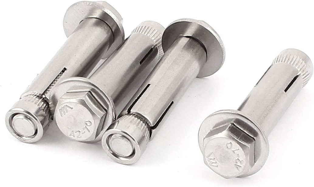 M8x50mm Hex Head Sleeve Anchor Expansion Bolt Screws 4pcs