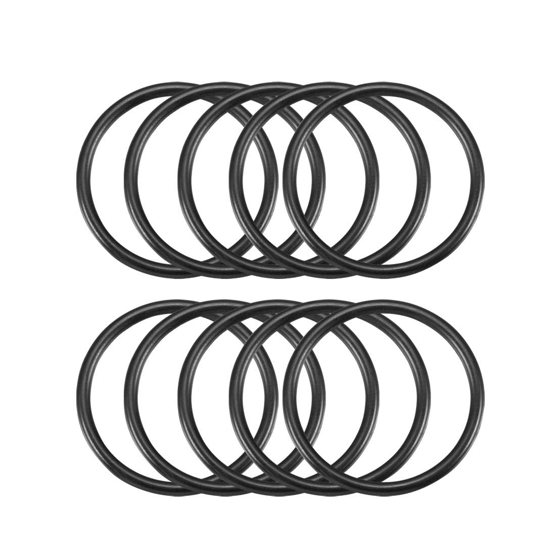 Nitrile Rubber O-Rings 32mm OD 28mm ID 2.4mm Width, Metric Sealing Gasket, Pack of 10