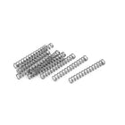 Compression Spring,304 Stainless Steel,2mm OD,0.3mm Wire Size,15mm Free Length,Silver Tone,10Pcs