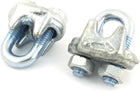 a13082600ux0259 Metal U Bolt Single Saddle Grip Clip Clamp for 9mm Dia Wire Rope 2 Piece