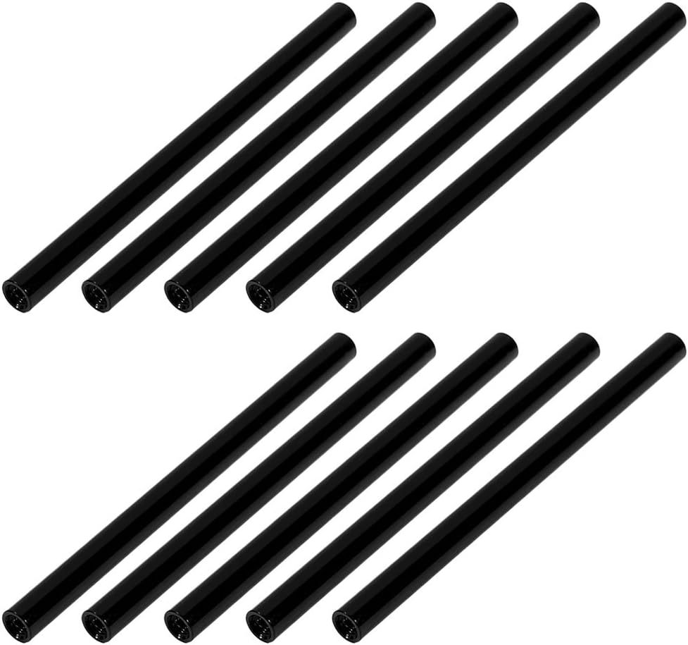10Pcs M3 x 75mm Round Aluminum Column Alloy Standoff Spacer Stud Fastener for Quadcopter Black
