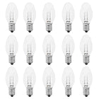LinkMejor Nachtlampenbol 4 Watt, E12 C7 Klein Lichtbol, 15 Pack