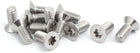 M6x14mm 316 Stainless Steel Fully Thread Flat Head Torx Screws Fasteners 12pcs