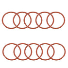 Silicone O-Ring, 58mm OD, 51mm ID, 3.5mm Width, VMQ Seal Rings Gasket, Red, Pack of 10